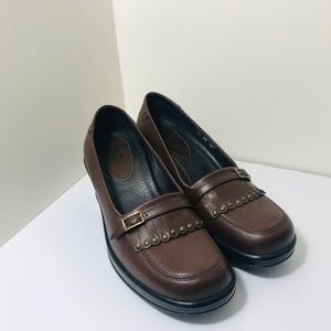 DANSKO Women Brown Loafers Slip On Clogs Shoes